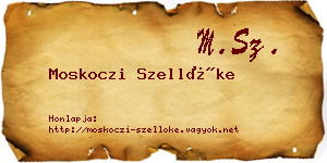 Moskoczi Szellőke névjegykártya